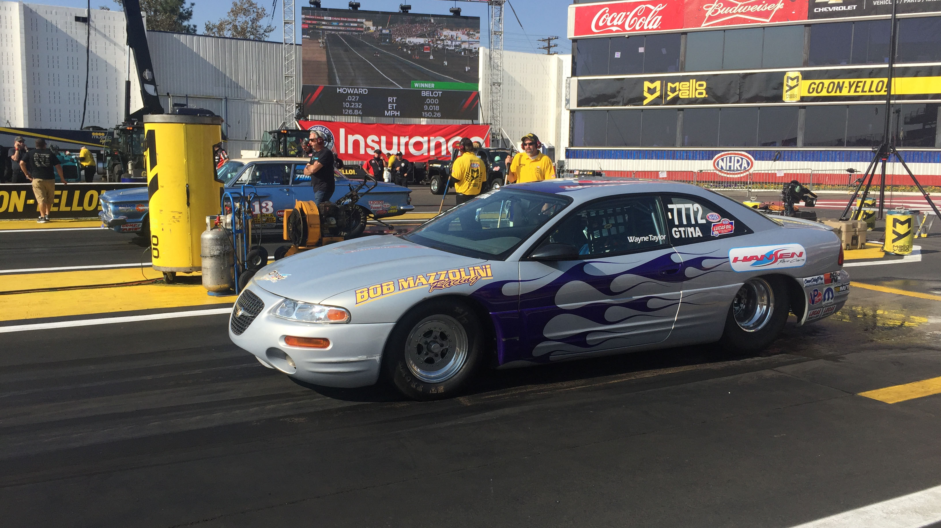 Wayne Taylor's Chrysler Sebring at NHRA World Finals | Bob Mazzolini Racing